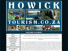 Tablet Screenshot of howicktourism.co.za